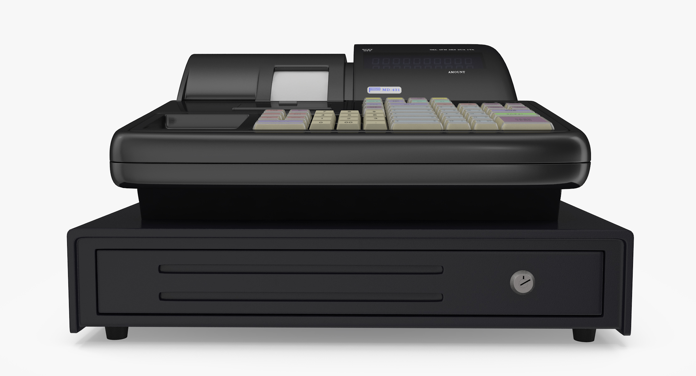 modern cash register 3d max