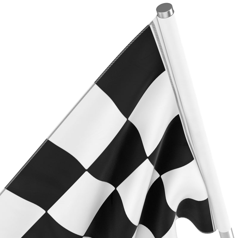 Racing Flag 3 3d Model