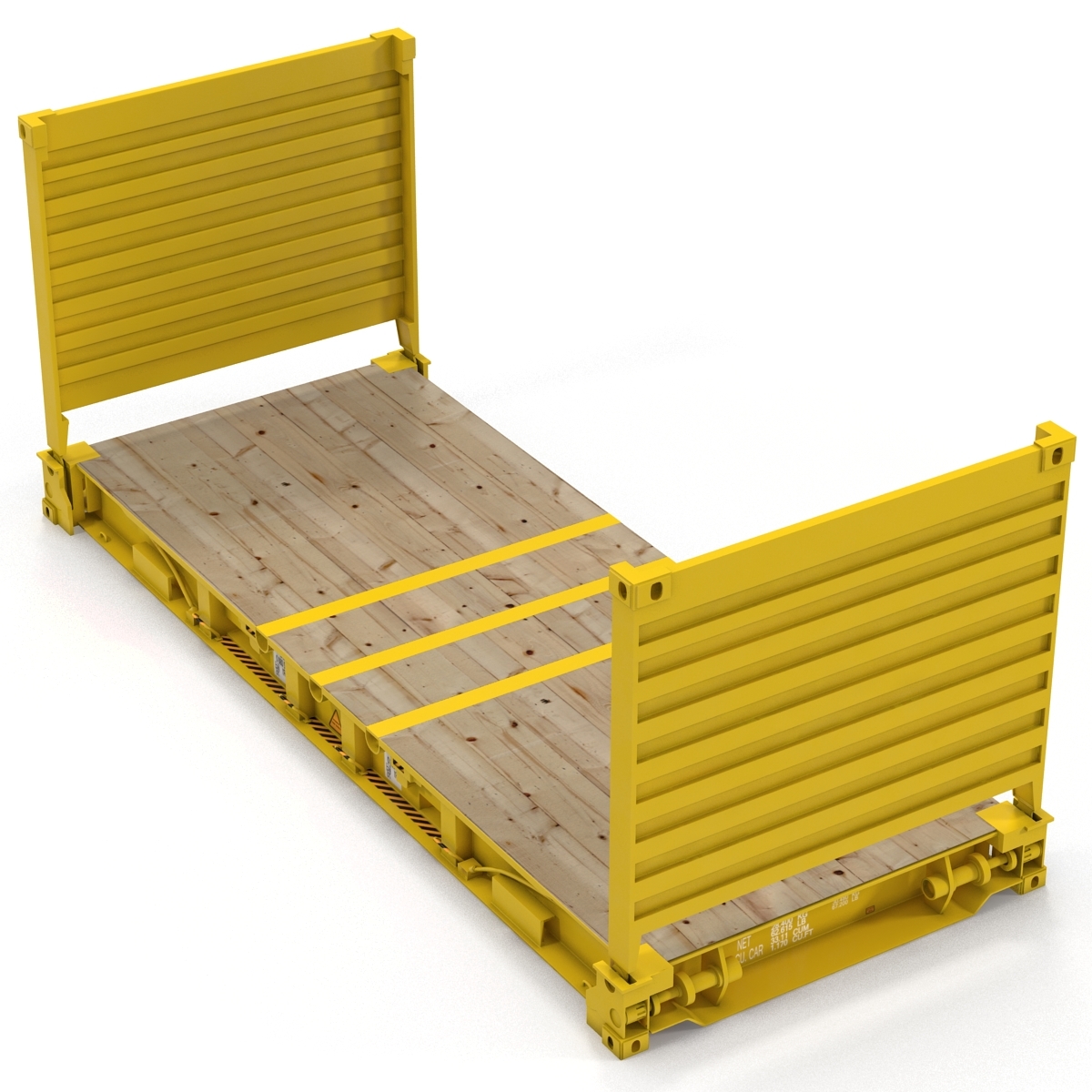 flat rack collapsible container 3d max