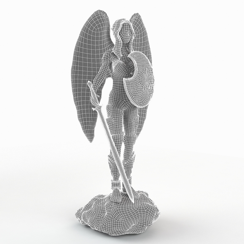 statue elf girl 3d max