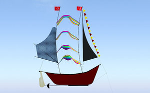 ship kite 3d 3ds