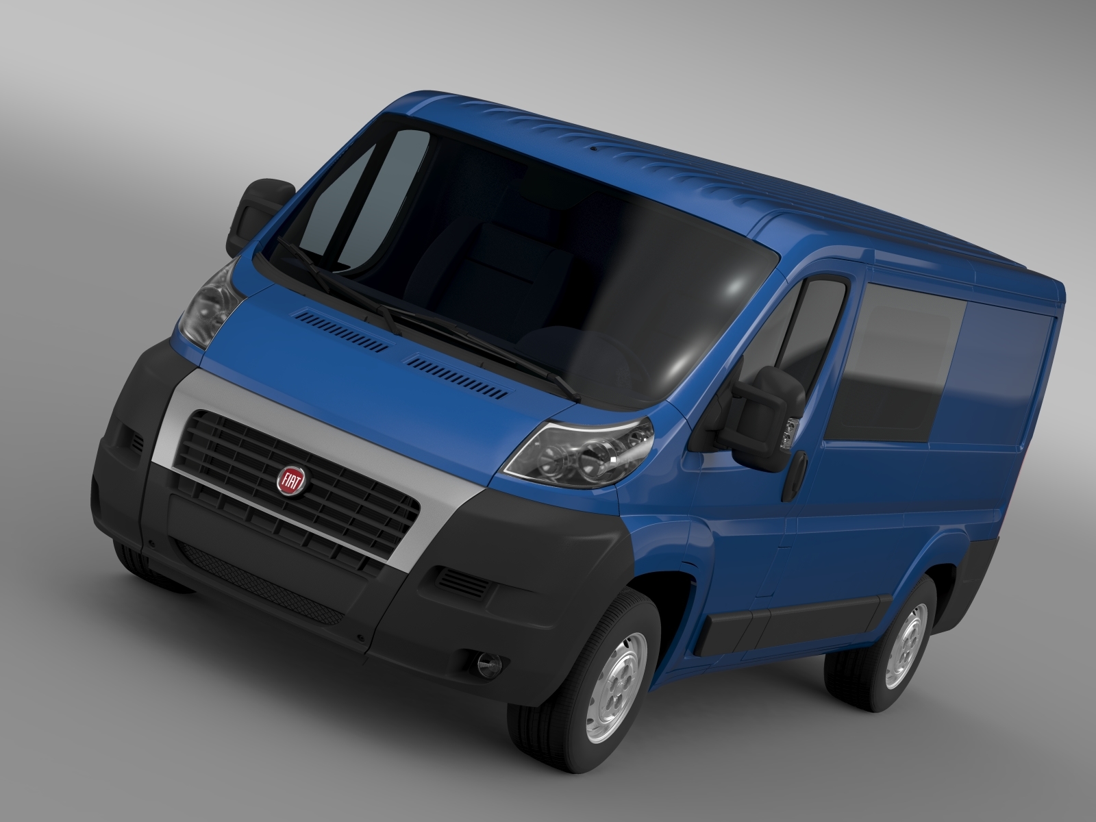 菲亚特ducato combi l2h1 2006-20143d模型