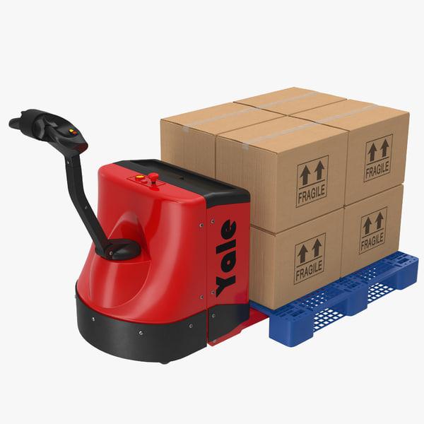 3d model powered pallet jack plastic