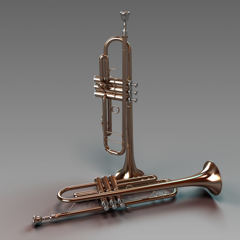 3d trumpet model