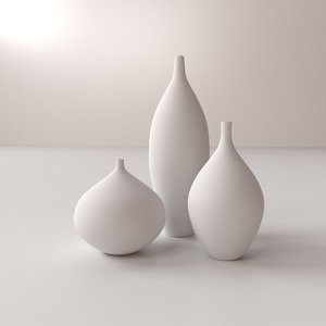 3d modern vases model