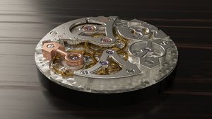 3d model watch mechanism