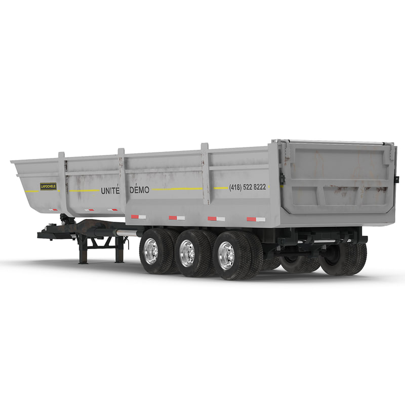 Semi Dump Trailers >> Semi Dump Trailer Modeled 3d Model Semi Dump Trailers >> Semi Dump Trailer Modeled 3d Model