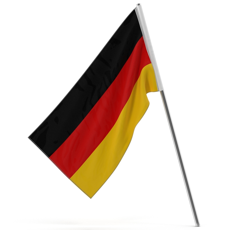 germany flag modeled 3d model