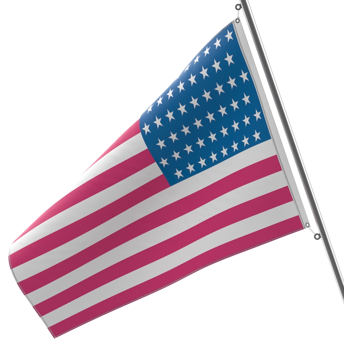 max american flag modeled