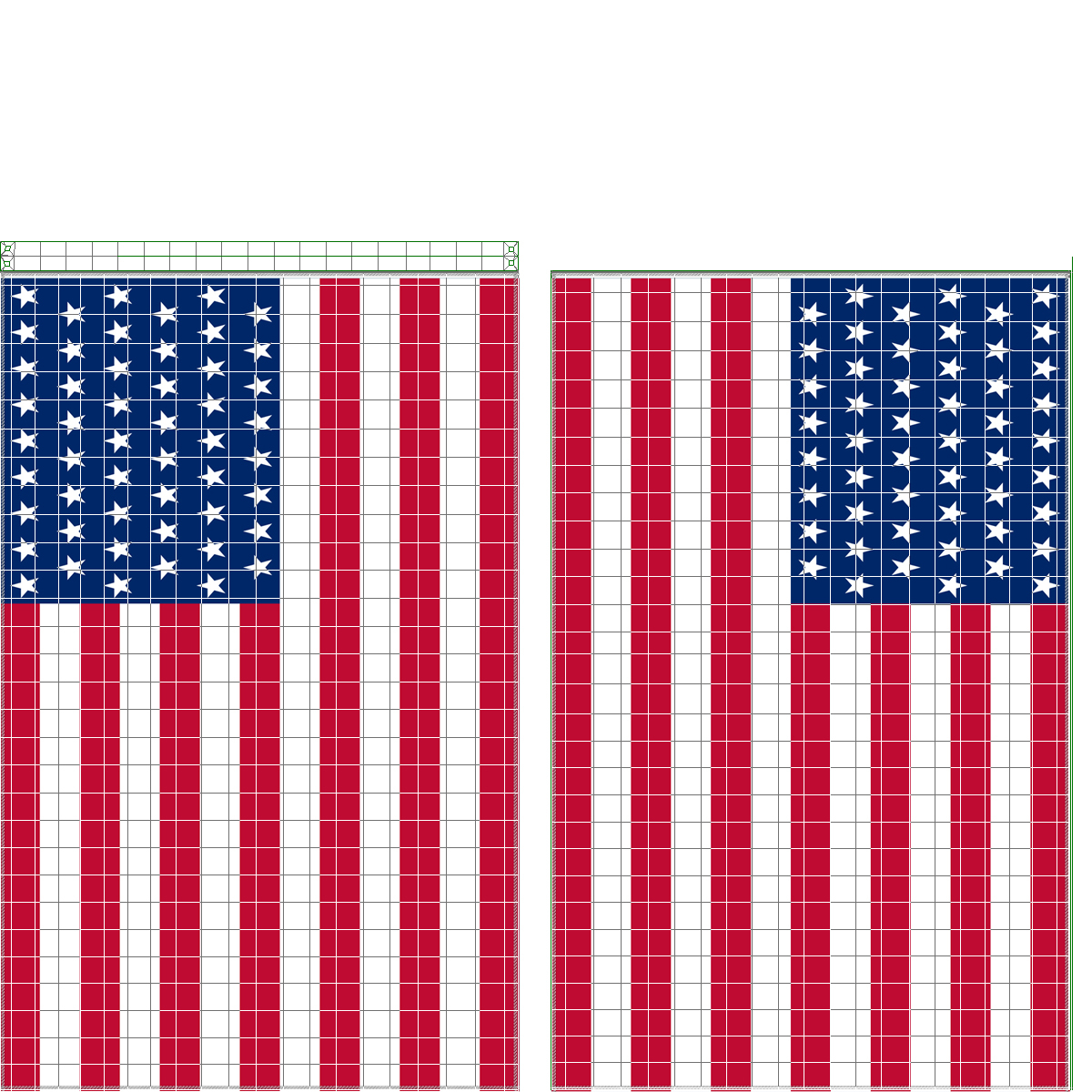 max american flag modeled