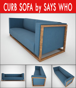 curb sofa says 3d max