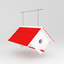 3d max birds wooden house shelter
