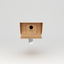 3d model birds wooden house shelter