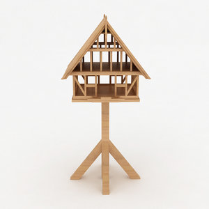 max birds wooden house shelter