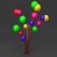 3d cartoon tree model