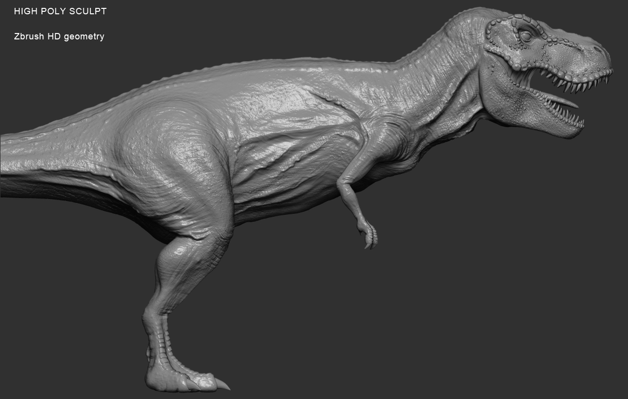trex 3d obj