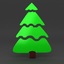 3ds max cartoon christmas tree