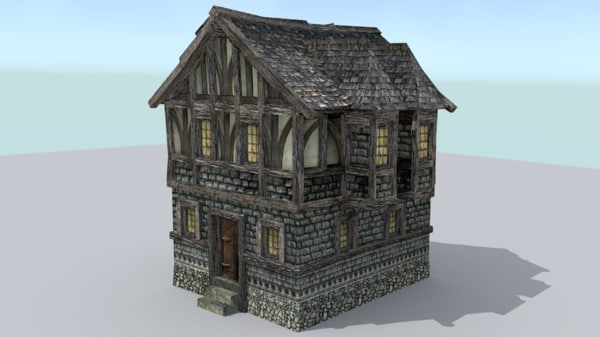 Medieval House Blender Models for Download | TurboSquid