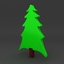 3d cartoon christmas tree model