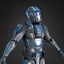sci-fi armor male character 3d 3ds