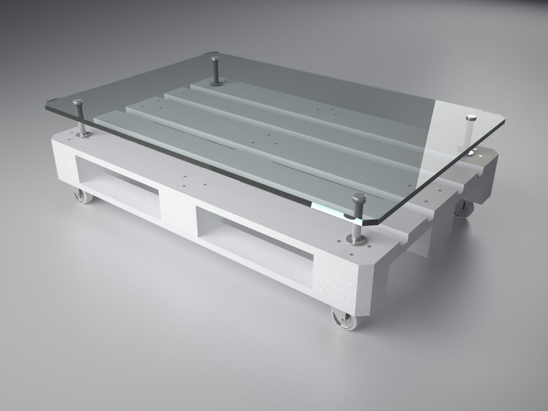 White Pallet Coffee Table modern coffee table pallet 3d c4d White Pallet Coffee Table modern coffee table pallet 3d c4d