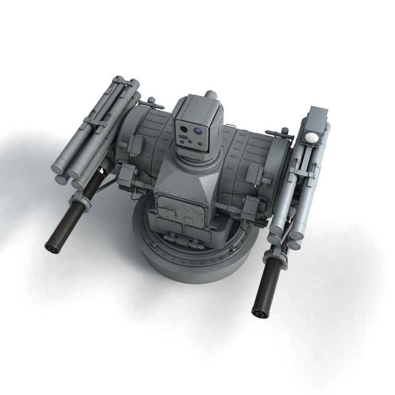 palma air defense gun 3d model