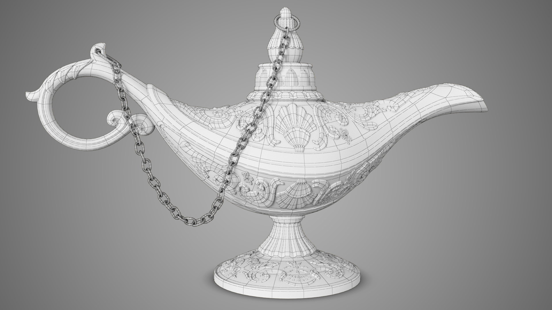 3d Model Aladdin Lamp