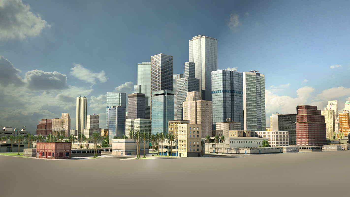 city building los angeles 3d model