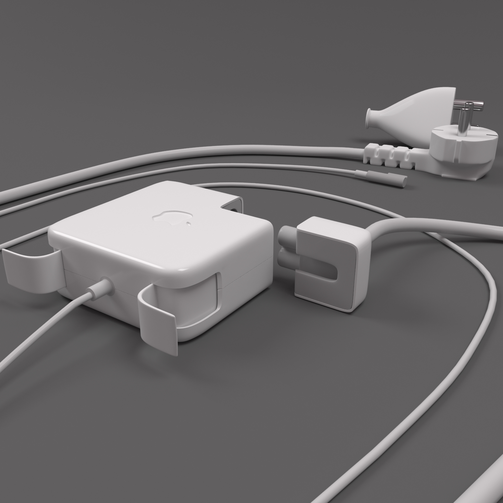 apple charger 3d model