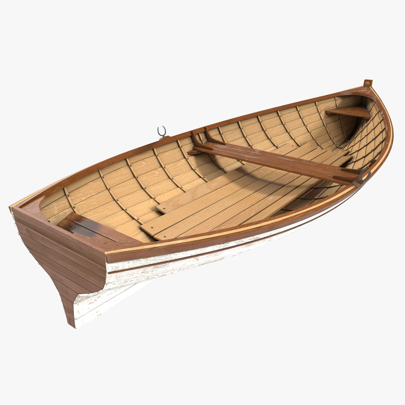 3d model rowboat 2