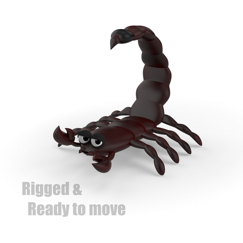 3d Cartoon Scorpion Rigged 9183