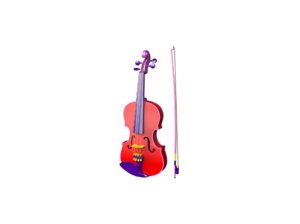 cartoon violin 3d obj