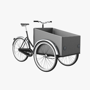 cargo bike 3d 3ds