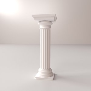 greek column doric 3d 3ds