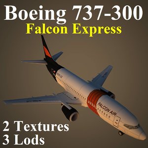 3d boeing fao airliner model