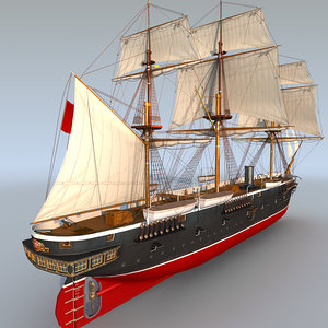 sail steam frigate ertugrul 3ds