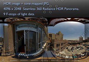 VIEW FROM DOWNTOWN LOS ANGELES BALCONY, 360 PANORAMA #234
