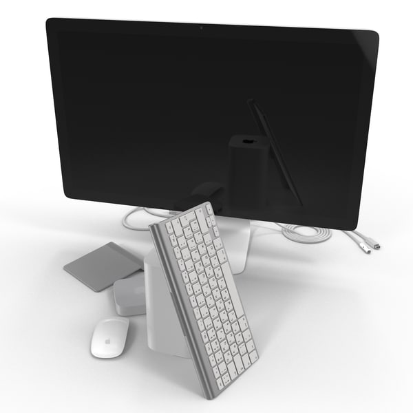 apple computer accessories 2 3d model