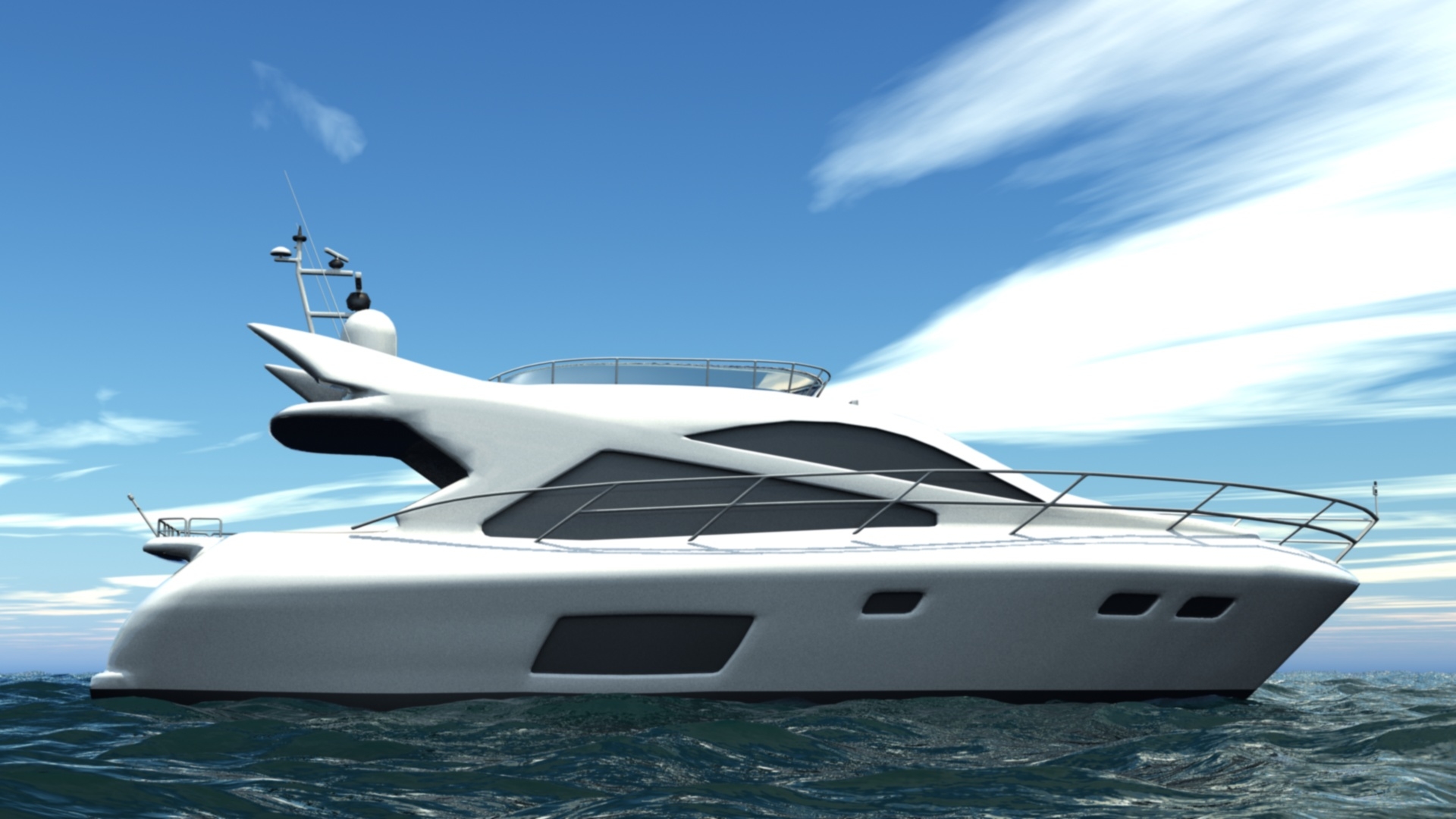 yacht 3d model free download
