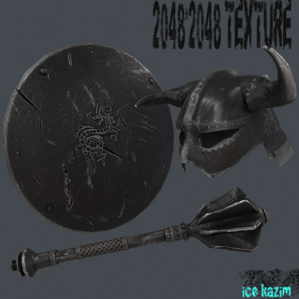 3d shield 1 model