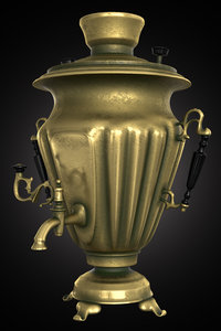 samovar metal container 3d max