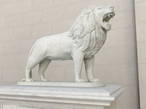 lion statue 3d model