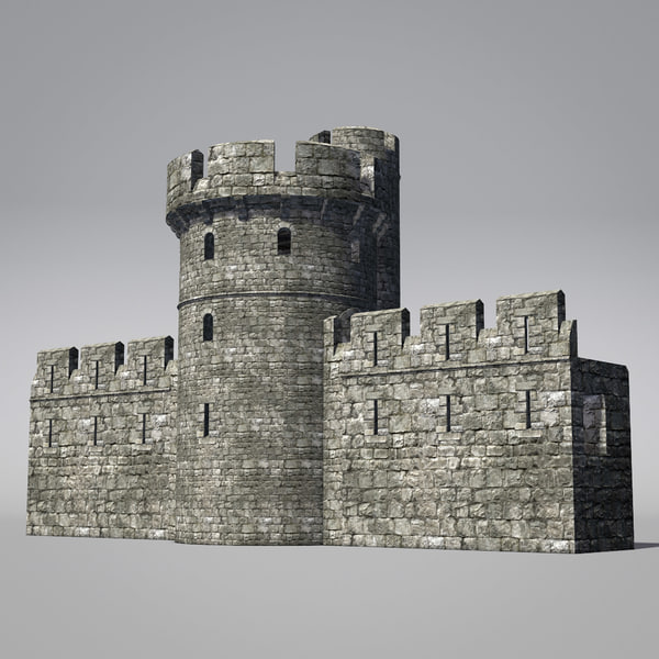 blender tower set castle