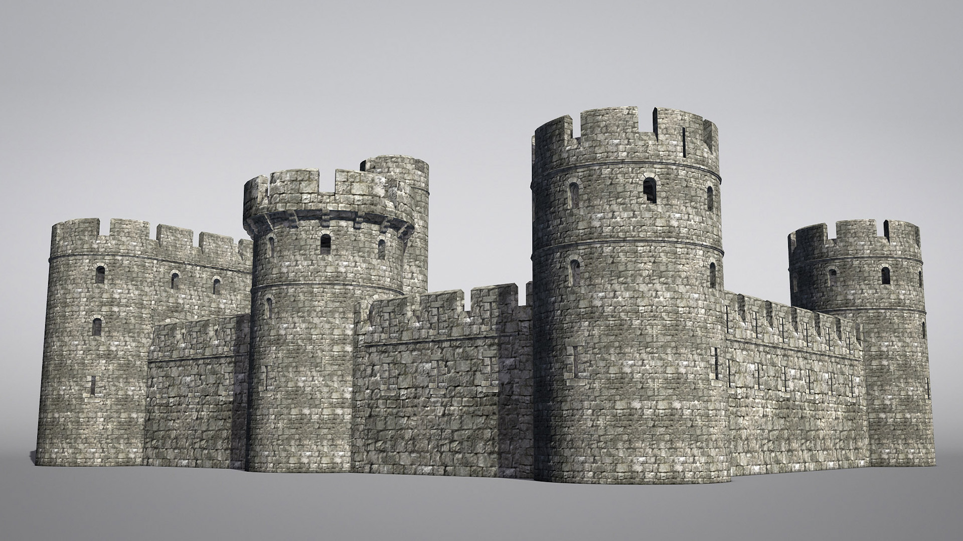 blender tower set castle