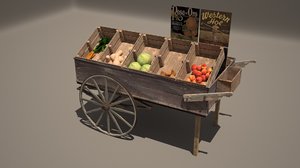 3ds max fruit cart