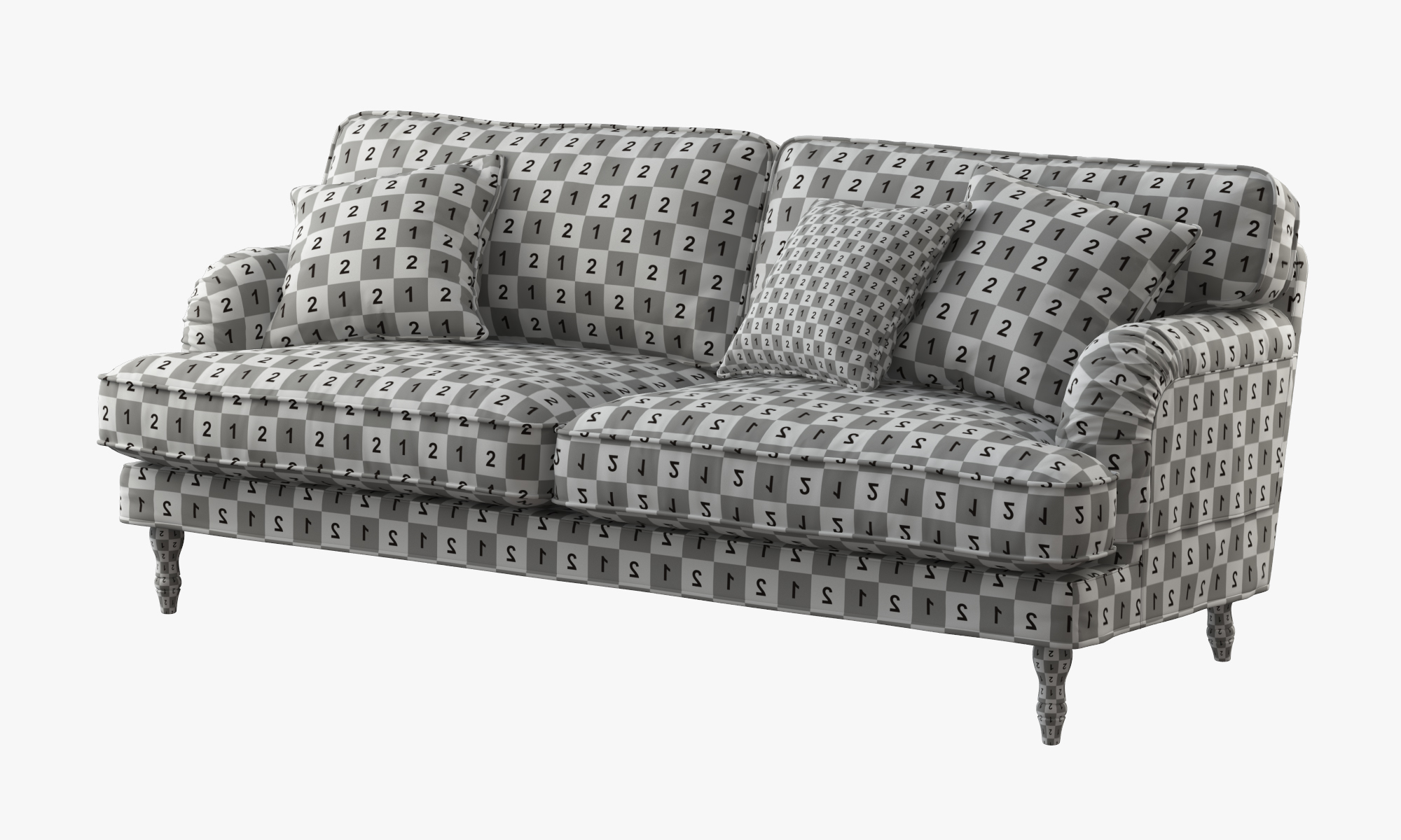 3d ikea stocksund sofa model