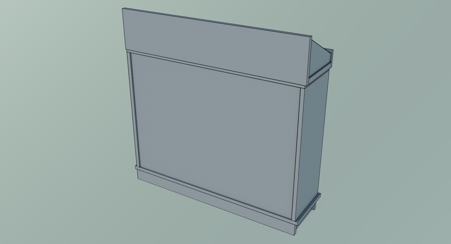 wine display cabinet 3d 3ds