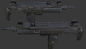 9mm sub machinegun ready 3d model
