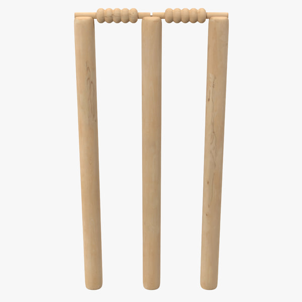 cricket wicket 3d model