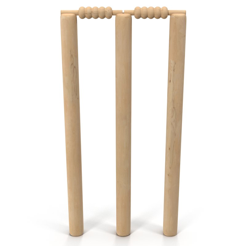 cricket wicket 3d model